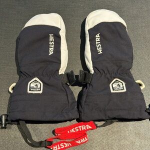 Hestra Army Leather Heli Ski Jr Mitt